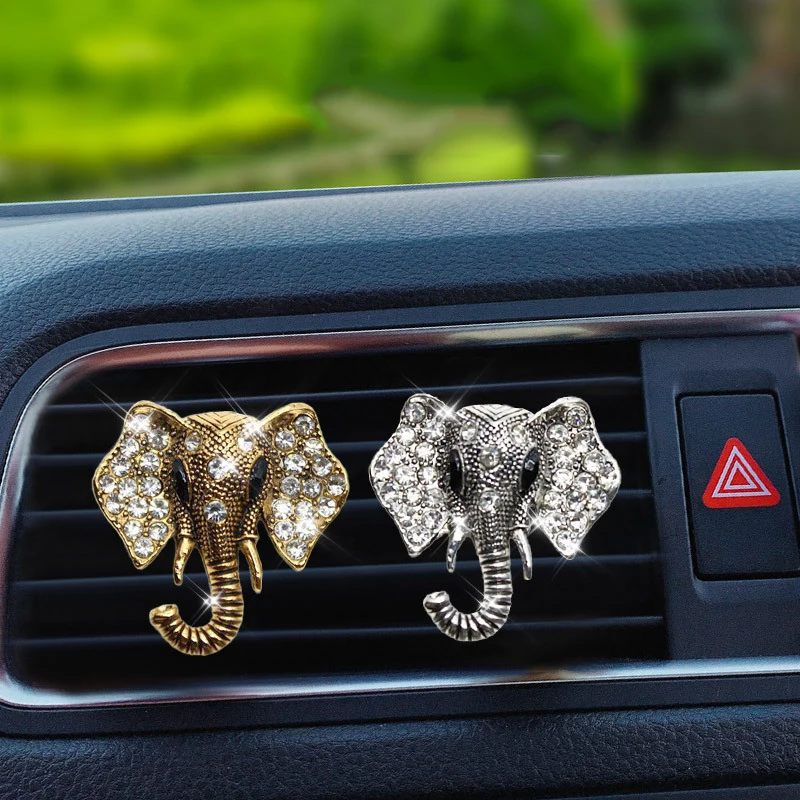 Nuovo stile elefante bottiglia di profumo auto aria condizionata uscita profumo auto profumo auto interni accessori fragranza auto