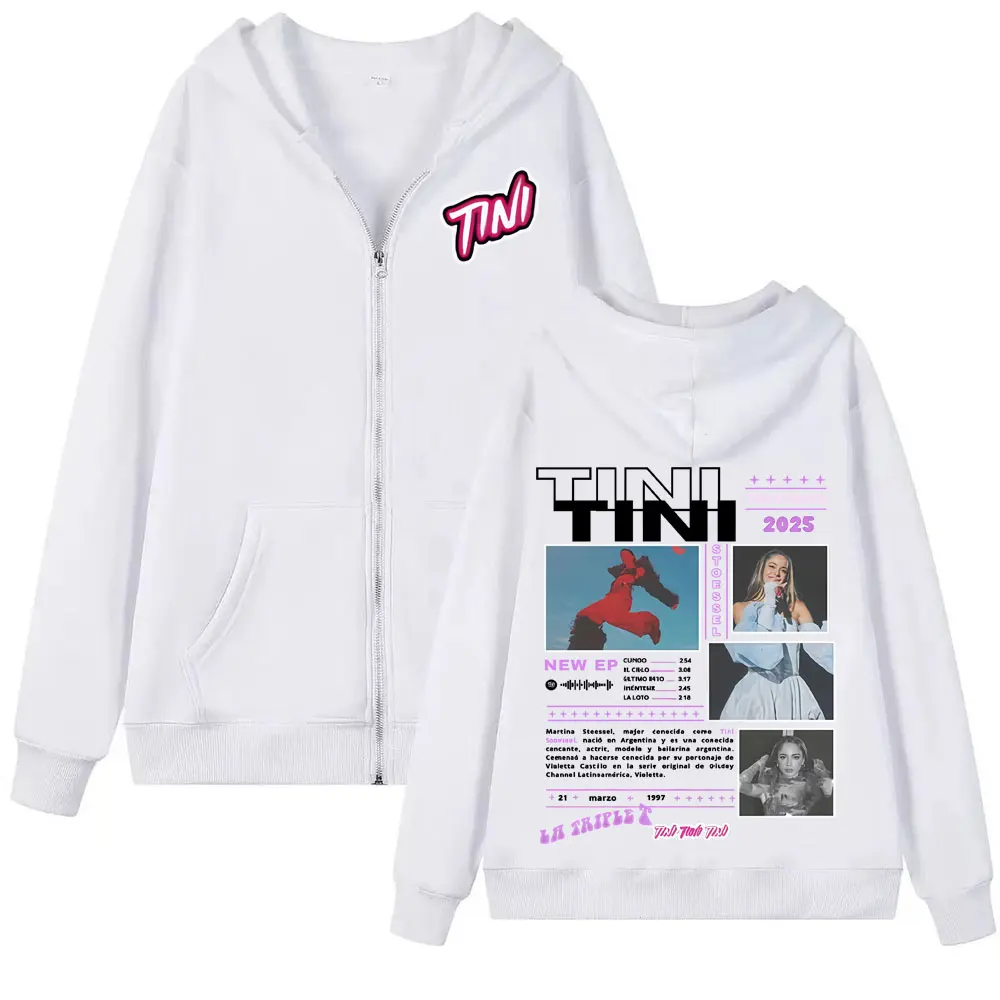 ألبوم المغني الصغير STOESSEL 2025 جولة سستة هوديس الرجال النساء موضة الجمالية البلوز معطف عادية مريحة الصوف زمم هوديي