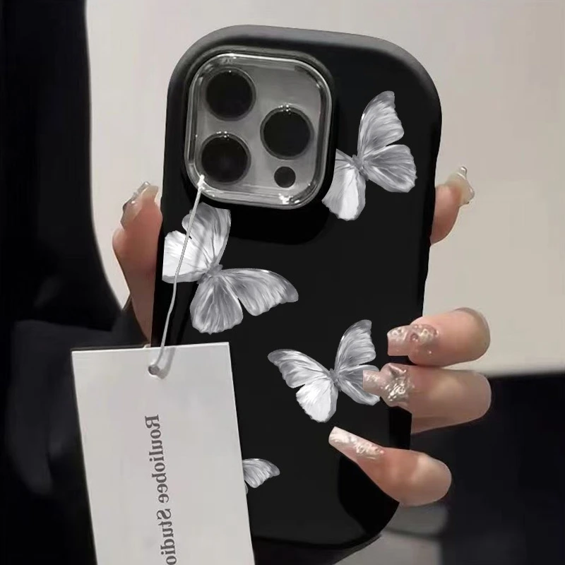 

Luxury Butterfly Phone Case For Samsung Galaxy S25 Ultra Cases S24 FE S23 S22 S21 Plus A16 A26 A36 A56 A55 A35 A54 A34 A53 Cover