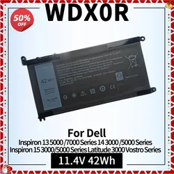 42Wh WDX0R Laptop Battery for Dell Inspiron 13 15 5000 7000 Series 13 7378 7375 7368 5378 5379 5368 15 7579 7569 5567 5568 5570