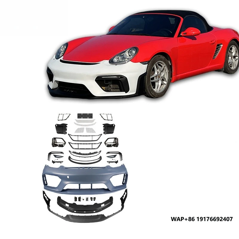 

ForPorsche Boxster Cayman 987 Upgraded Spydes Style ’Injection Molded PP Front Bumper Assembly with Car Grille Body Kit