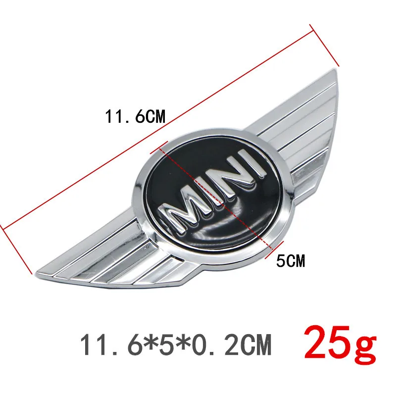 Logotipo de reemplazo de capó delantero trasero de coche, insignia de Metal 3D, decoración para Mini Cooper JCW F55, F56, R55, R56, R60, F60,