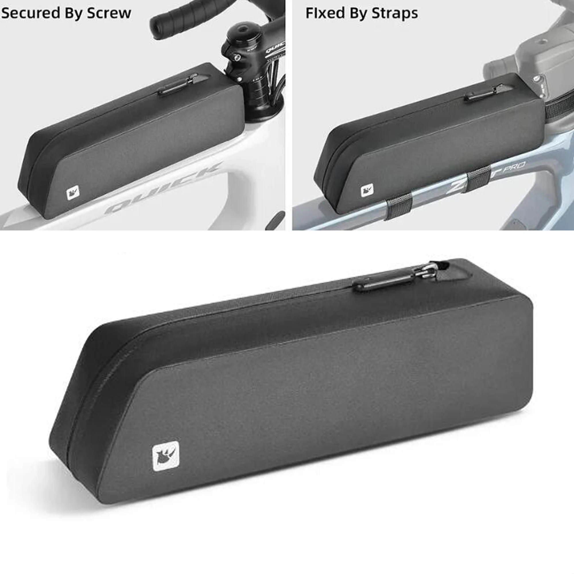 New 3 color Bike Top Tube Bag TPU Cycling Front Bag With Screws or Straps Waterproof Windproof Gravel Road Bike Top Bag