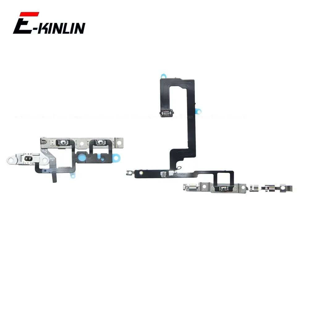 

Mute Switch Power Key Ribbon For iPhone 15 14 Plus Pro Max Volume Button Control Flex Cable