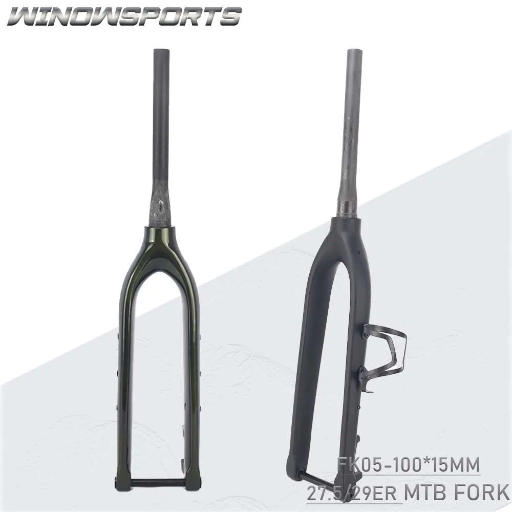 

Carbon fork 29er Carbon MTB Fork bicycle fork Tapered bicicleta mountain bike 27.5er racing used bike fork disc 160mm