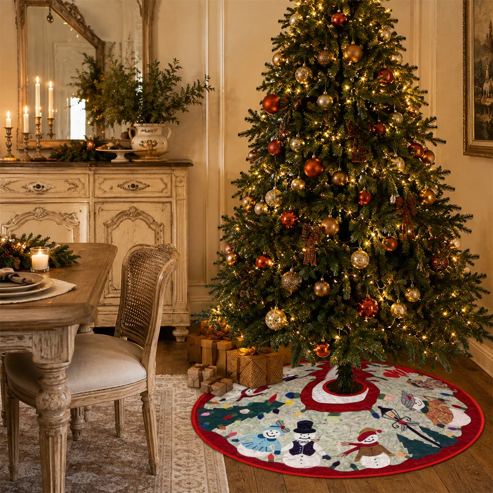 1 unidad de faldón acolchado c - Embroidery Xmas Decorations reseña y precio