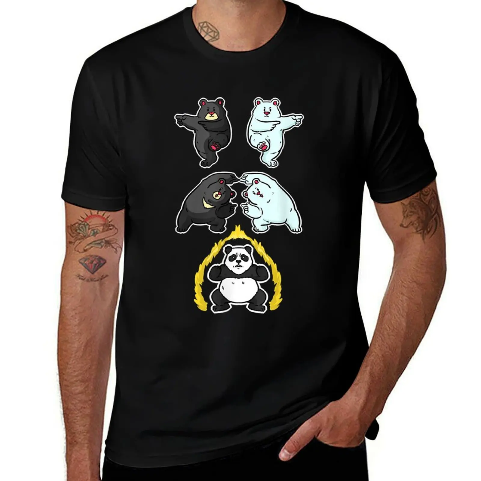 Panda Fusion T-Shirt man t shirts cotton T-Shirt
