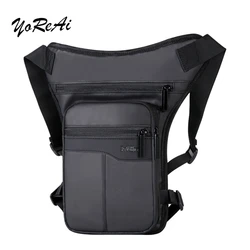 Saco impermeável de perna de nylon para homens, coxa, quadril, bum, beltleg, fanny pack, cintura, viagem, equitação, motocicleta, crossbody, sacos de ombro