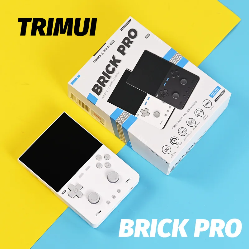 TRIMUI BRICK PRO Open Source Linux Portable Gaming Console 3.95" 1024x768 IPS Trimui Retro Video Game Console Gift 5000mAh