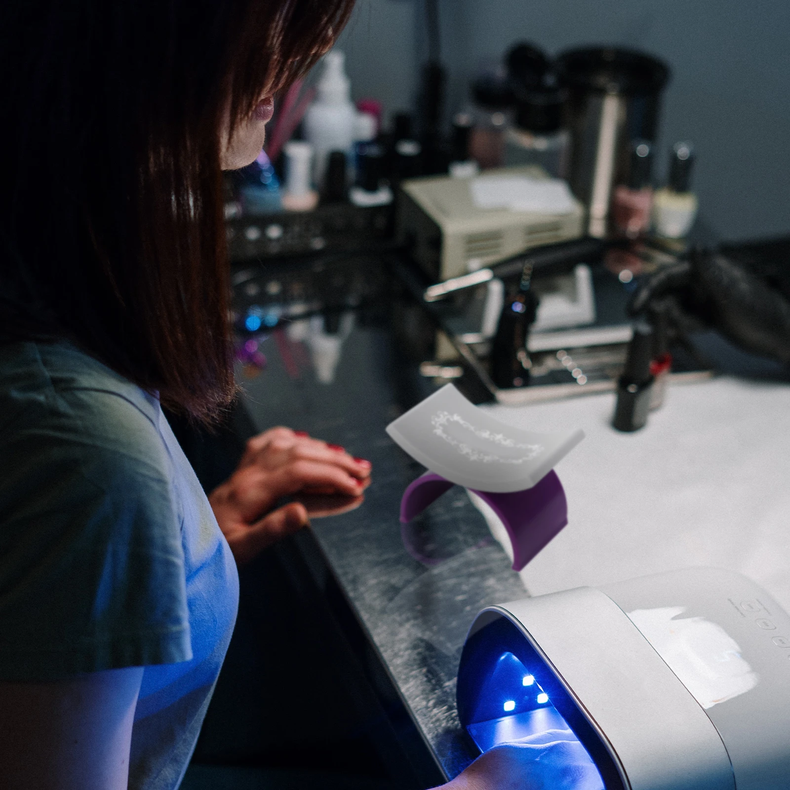 Oreiller à main en Silicone pour manucure, 1 pièce, coussin repose-main en forme de U, Support de poignet confortable, outil d'art des ongles, manucure Portable