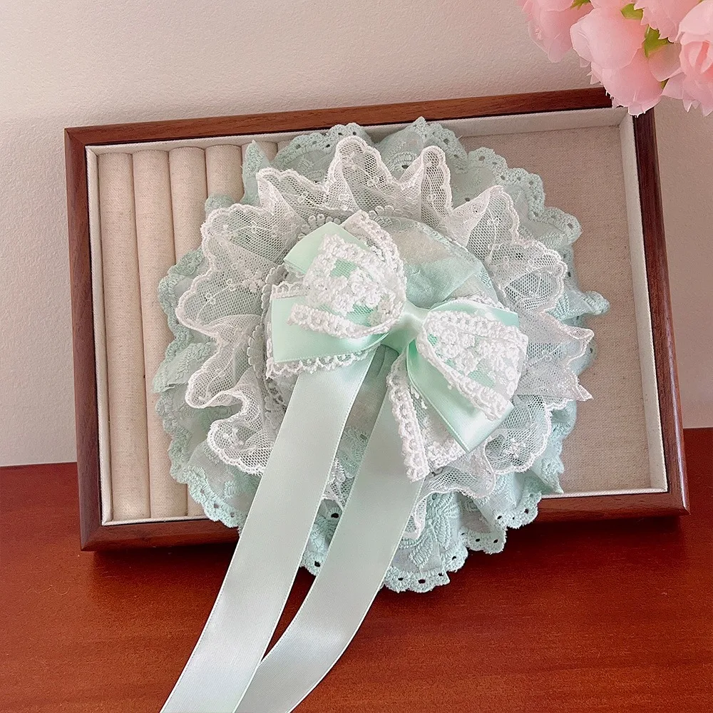 

Высококачественная винтажная заколка для волос в стиле Лолита, элегантная изысканная заколка-шляпка, мягкая кружевная заколка для волос, аксессуары для волос в стиле Лолита