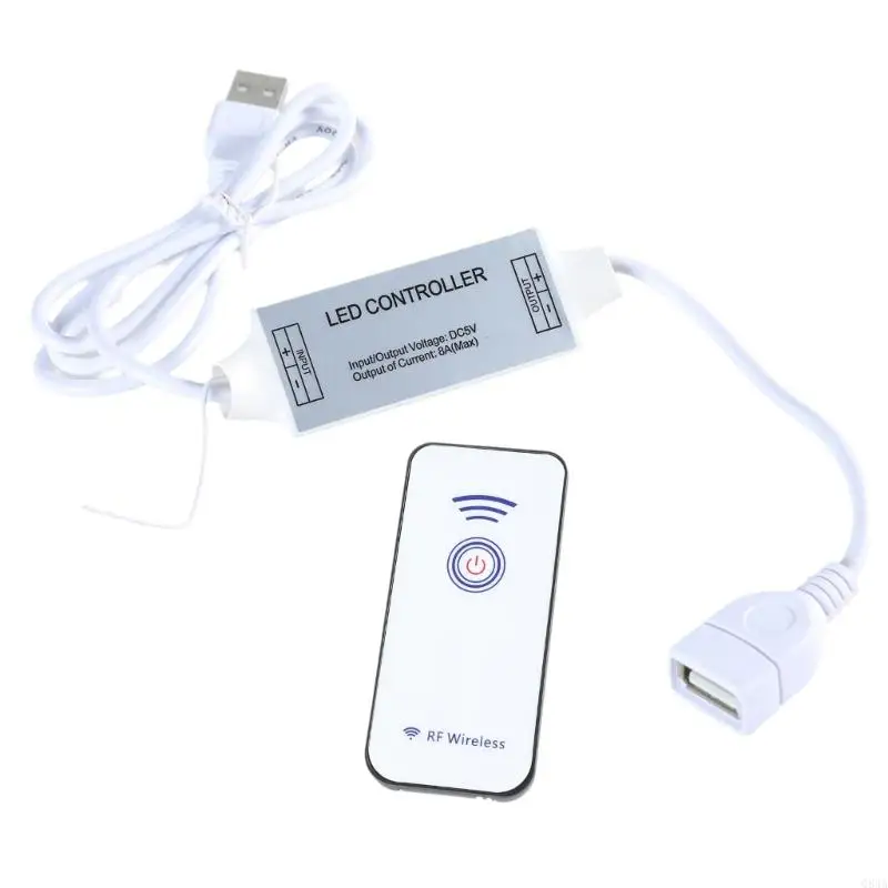 Q84A USB 5V 40W Interruptores alimentación con remoto inalámbrico, adaptador controlador RF 433MHz para lámpara, y más