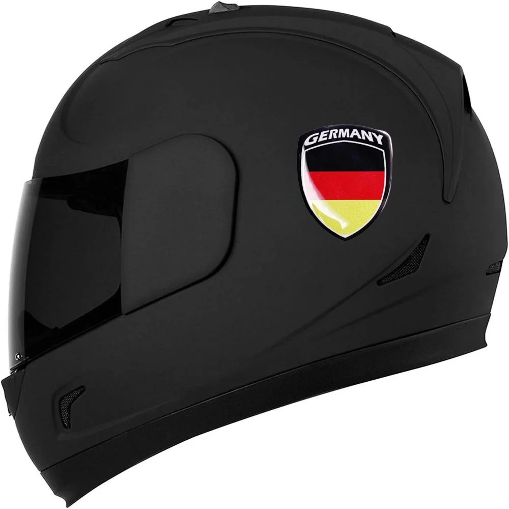 2 × ثلاثية الأبعاد ملصقات السيليكون القبة الشارات ألمانيا سيارة دراجة نارية ألمانيا الوطنية العلم F 148