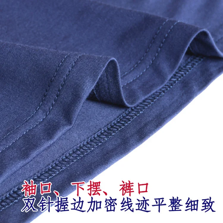 Summer men's half-sleeve pants suit ice silk Modal V-neck thin can be worn casual home wear