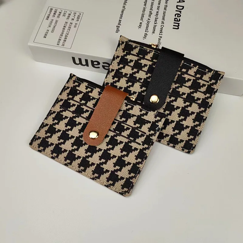 PU ID Cards Holders Vintage Anti Thief Bank Credit Bus Cards Cover Coin Dollars Pouch Hasp Pocket Mini Wallets Bags Organizer