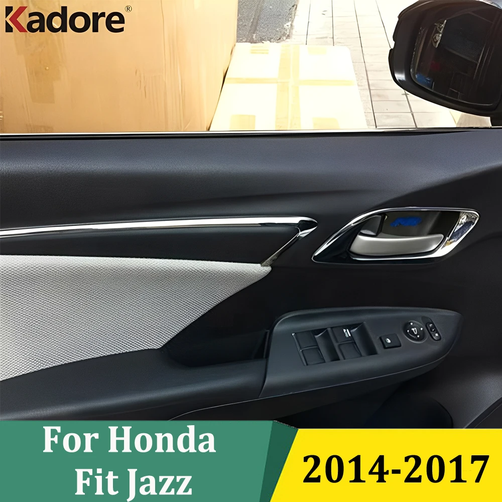 

Для Honda FIT JAZZ 2014 2015 2016 2017, дверная ручка, крышка боковой дверной ручки, чаша, накладка, аксессуары для салона автомобиля