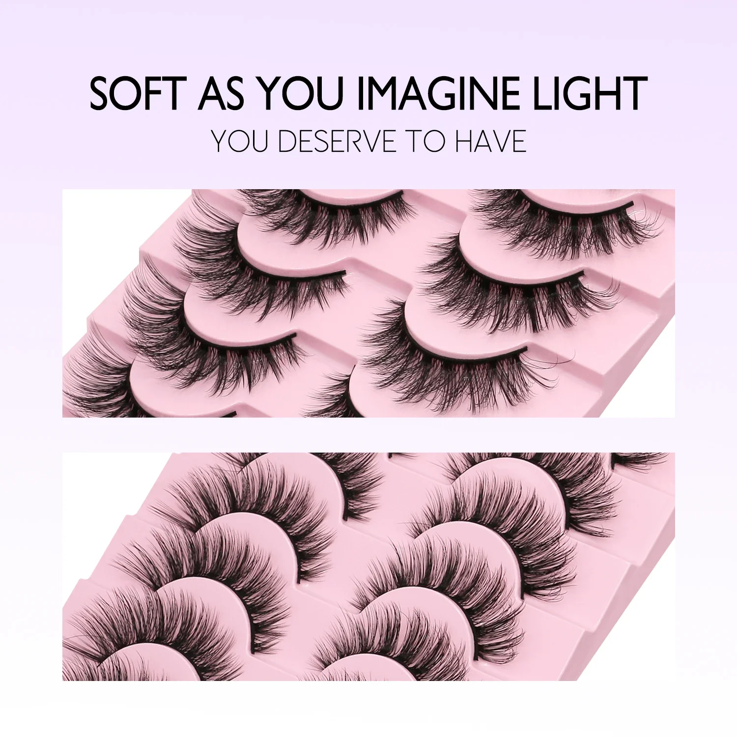 Veltrinay cílios postiços cílios finos 3d vison cílios macios volume tira cílios d onda cílios falsos compõem