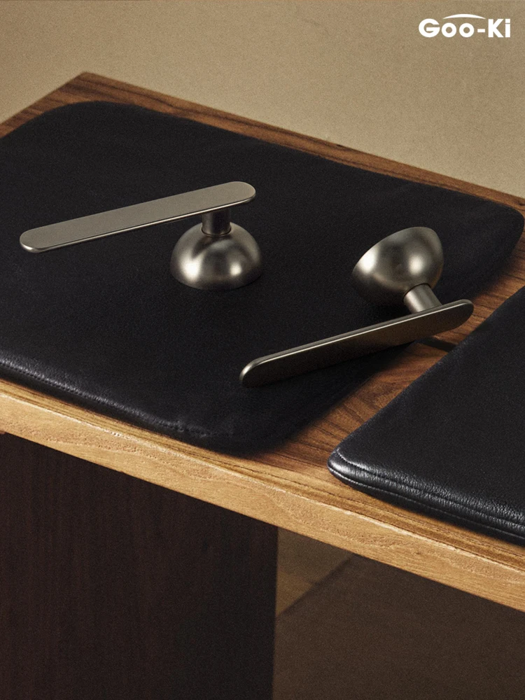 

Goo-Ki Luxury Silent Door Lock Bedroom Door Handle with Lock Interior Security Door Handle Lock with Cylinder