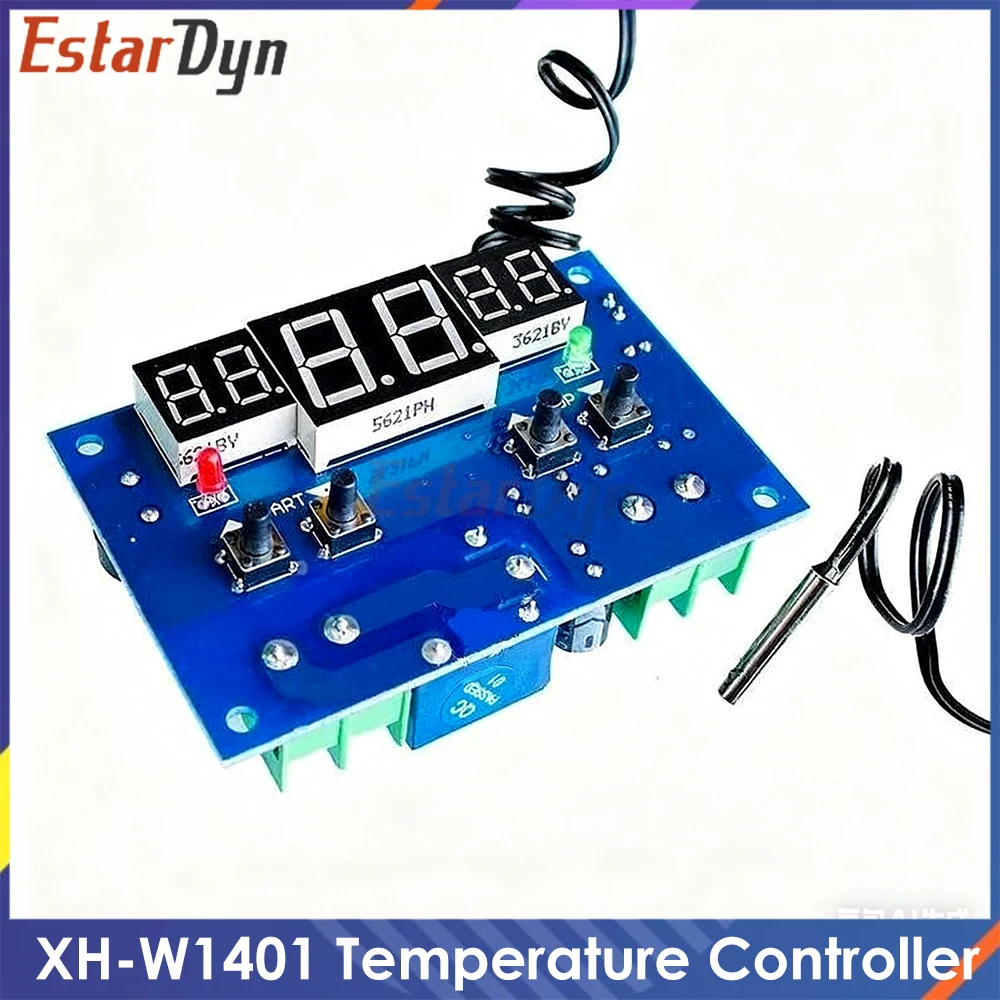 XH-W1401 Temperature Controller Switch 12V Adjustable Temperature Digital Electronic Temperature Controller DIY Insulation Box
