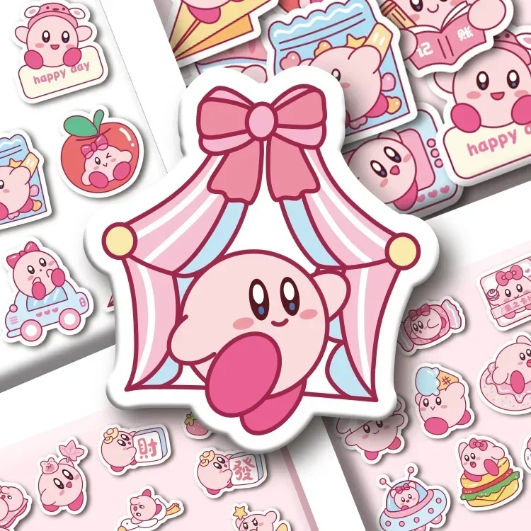 100 Stück Niedliche Kirby Anime Cartoon Aufkleber DIY Auto Motorrad Reisegepäck Gitarre Kühlschrank Laptop Graffiti Lustige Aufkleber Geschenk – Detail 3