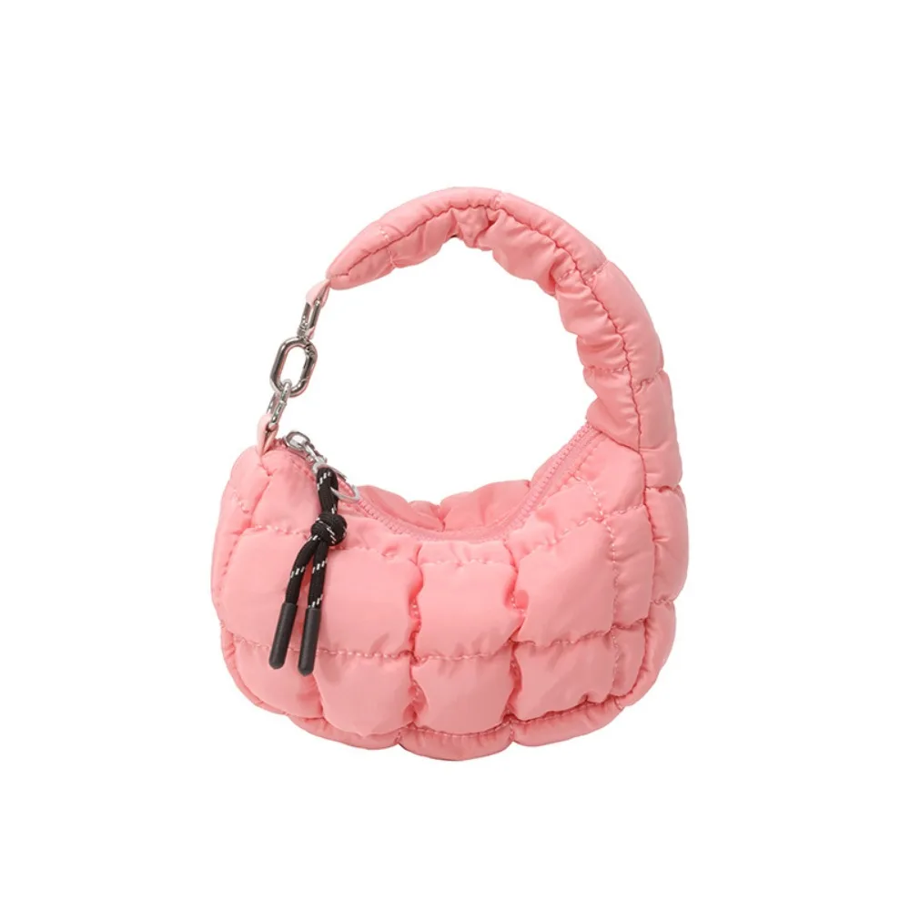 

Сумочка Sweet Bubble Cloud в корейском стиле, однотонная плиссированная сумка для пельменей с подвеской на молнии, ромбовидная клетчатая сумка для улицы