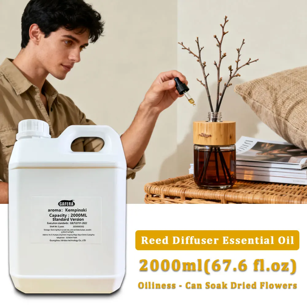 GAFERA 2000ml (67.6 fl.oz) Kempinski/Sheraton Vine Diffuser Supply Essential Oils - For Reed Diffuser & Fireless Aroma Diffuser