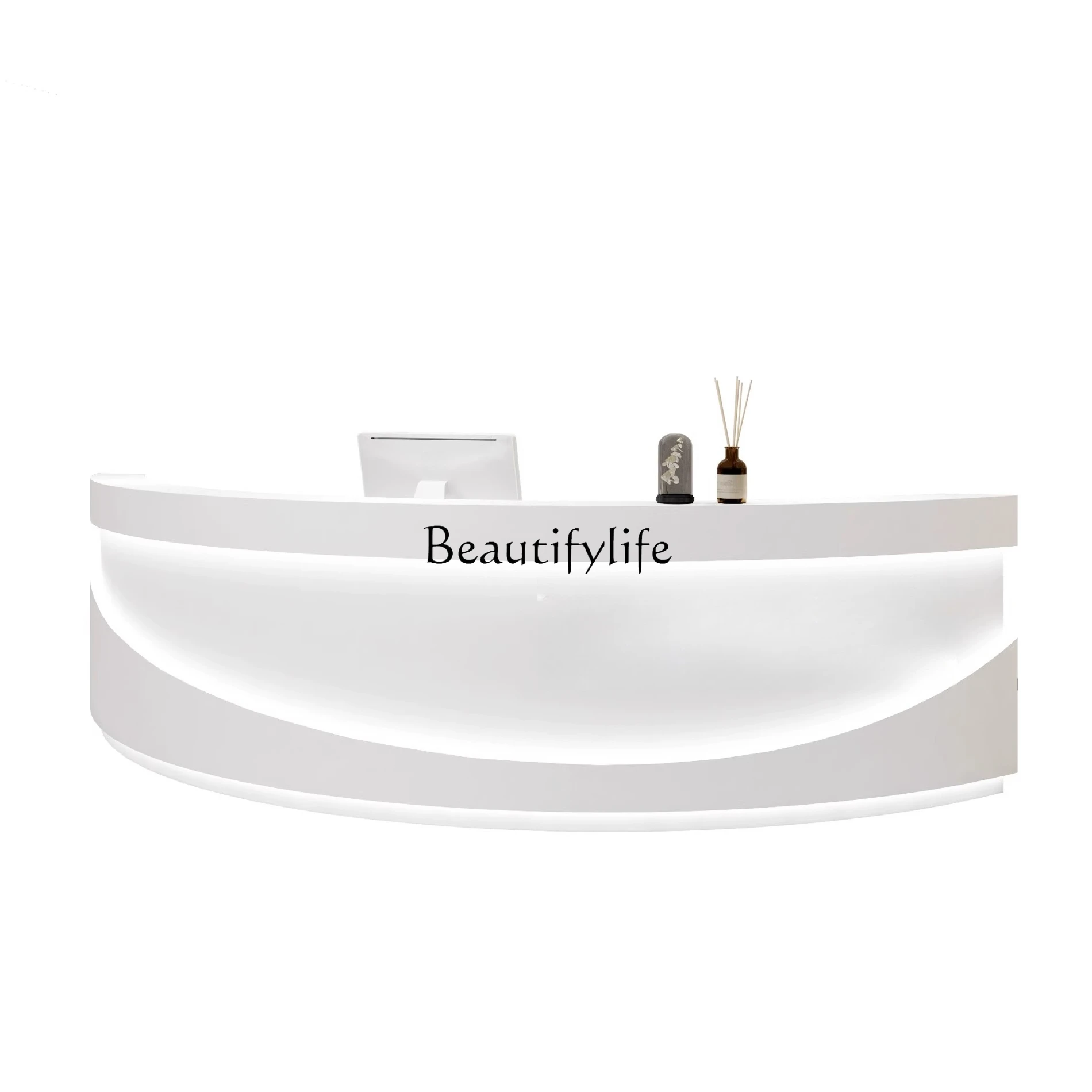 

Simple Modern Company Front Reception Desk Beauty Salon Bar Counter