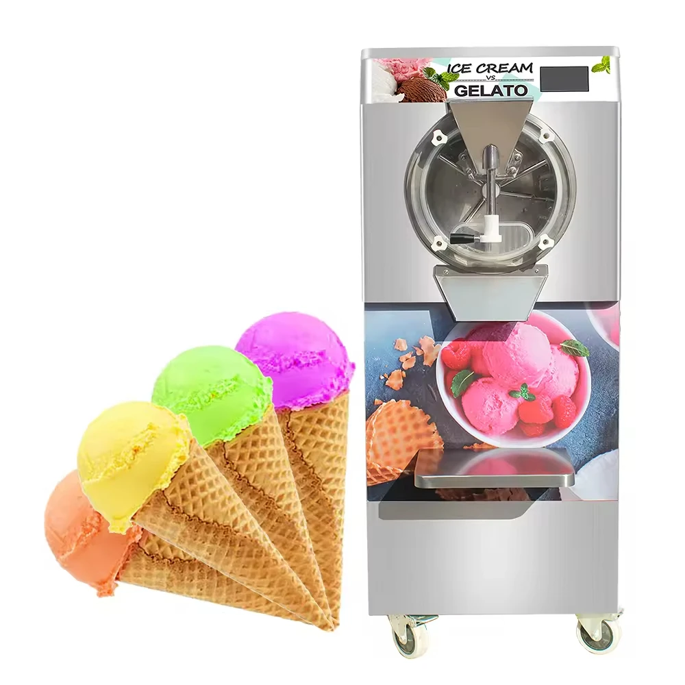 Business Hard Ice Cream Machine Price Stainess Steel Ice Cream Hard Machine Maker For House Food Shop Restaurant Beverage 2200w