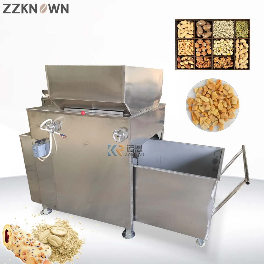 Automatic Pecan Nuts Cracker Peanut Almond Crushing Machine Commercial Pine Cashew Nuts Seed Grinders Grinding Machine