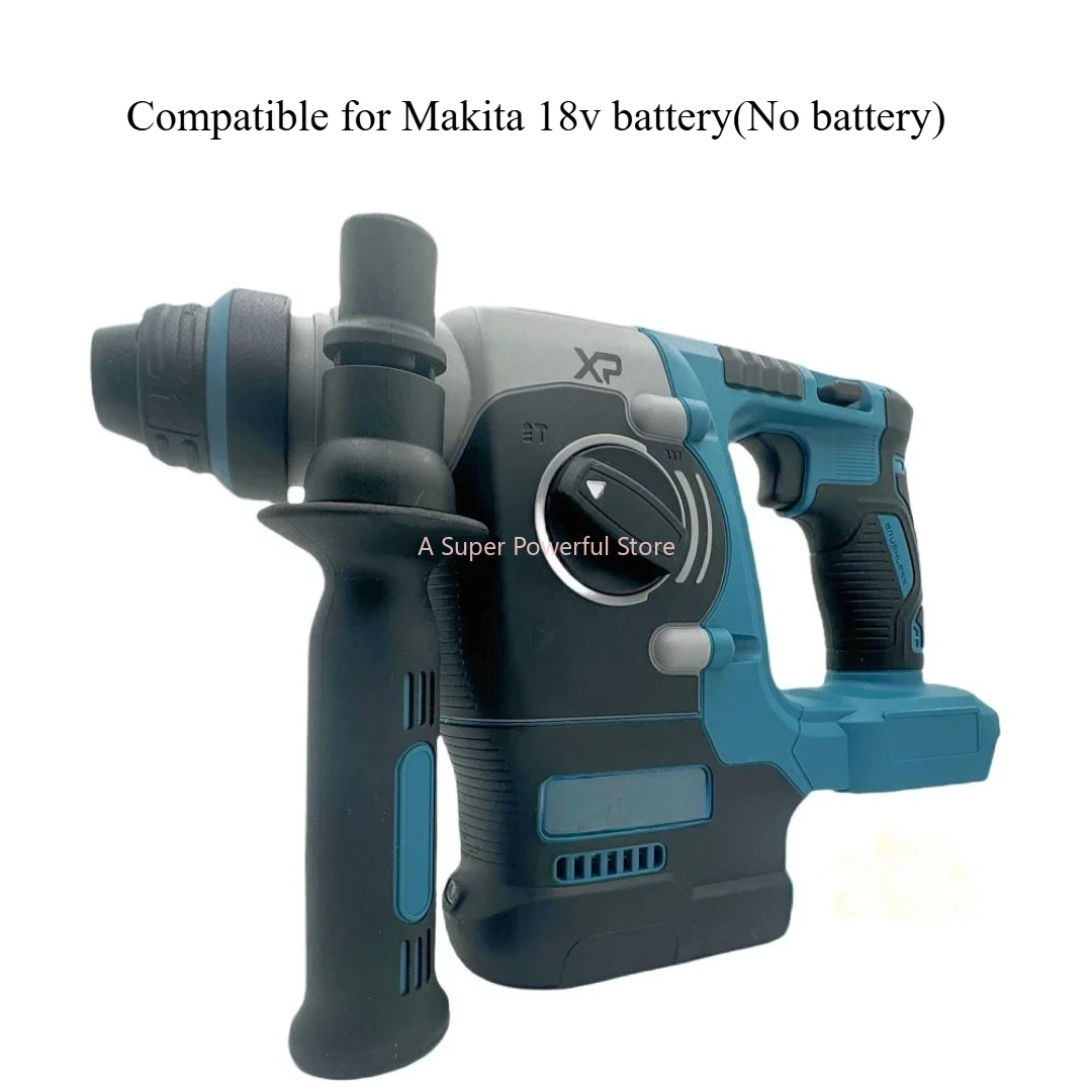 

Fit Makita 18V battery Heavy Duty Electric Drill for Drilling/Chiseling ToolCordless Brushless Rotary Hammer Drill power tools
