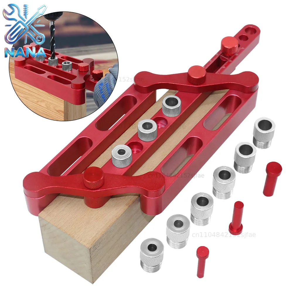 wood-dowel-hole-drilling-guide-self-centering-dowelling-jigmetric-standard-6-8-10mm-dowels-jig-woodworking-positioner-locator