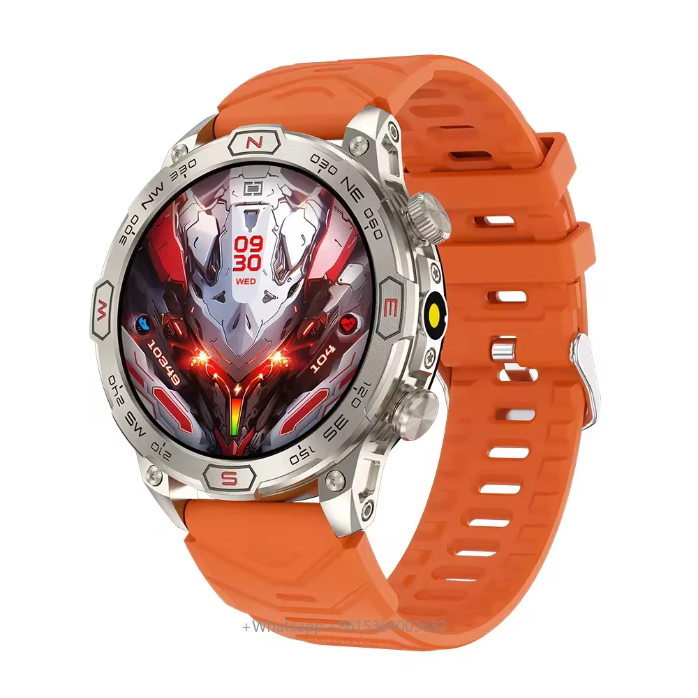 Reloj Inteligente Deportivo Redondo YLL-2025 KC86 con Pantalla AMOLED de 1.43'', Resistente al Agua hasta 10 Metros, Monitoreo de Frecuencia Cardíaca y Salud, Relojes Smartwatch