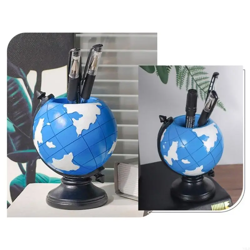 Y5LB Functional Themed Resin Pen Holders Decorative Office Accessory For Keeping Desk Organized And Stylish