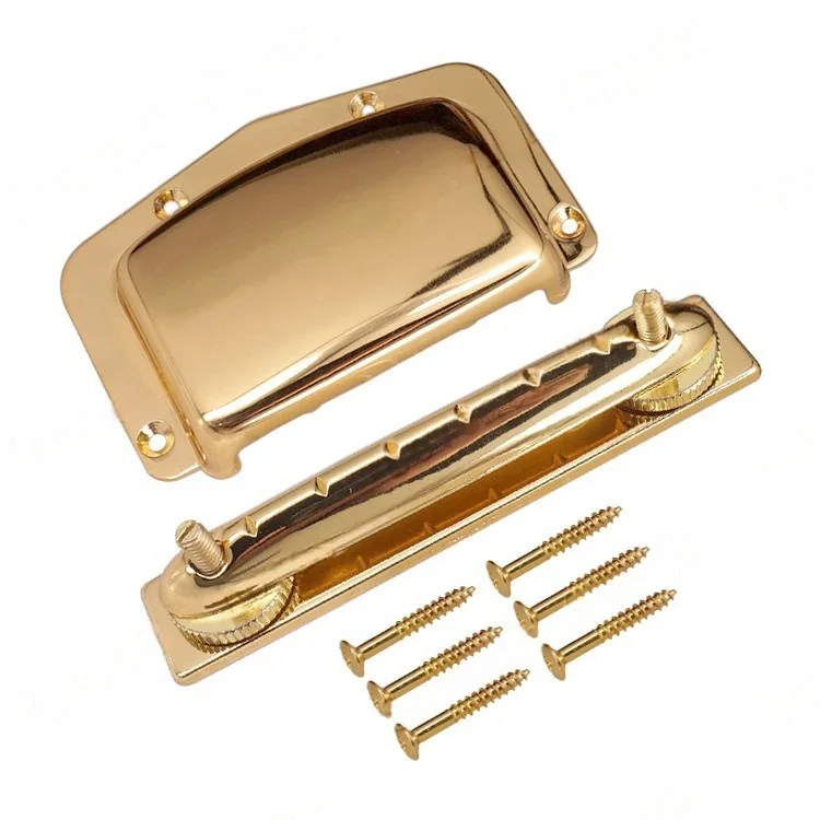 

Регулируемый фиксированный мост для электрогитары, тянущая пластина, струнный мост и защитный чехол для моста