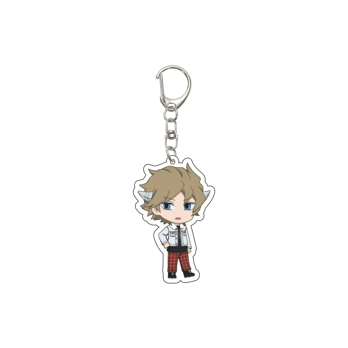 55MM Anime World Trigger Schlüsselanhänger Kuga Yuma/Jin Yuichi Schlüsselkette Acryl-Modellplatte Weihnachtsgeschenke – Detail 4