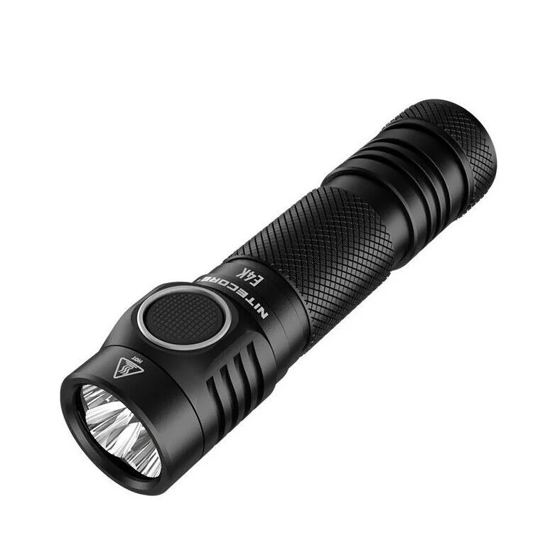 NITECORE E4K Lampe de Poche LED 4xCREE XP-L2 V6 4400 Lumens Haute Puissance EDC Compact Lumière USB-C Torche Rechargeable avec Batterie 21700