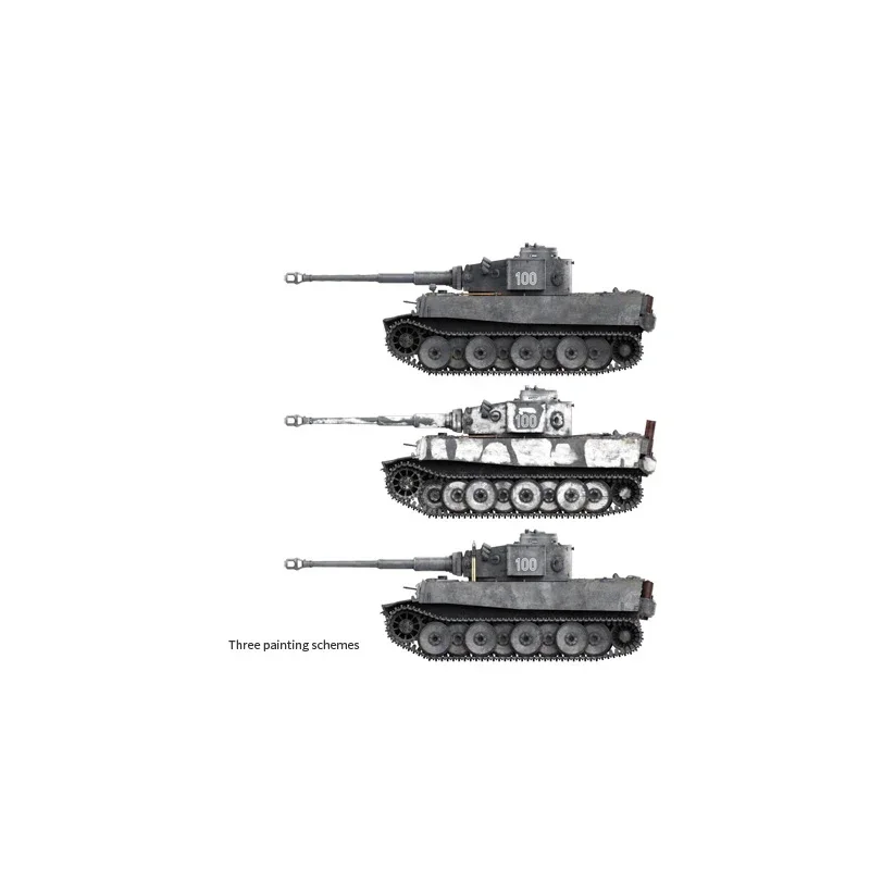 Border Assembly Proportional Model Kit TK7205 Tiger Tank Initial Type 100 Eared Tiger 1/72