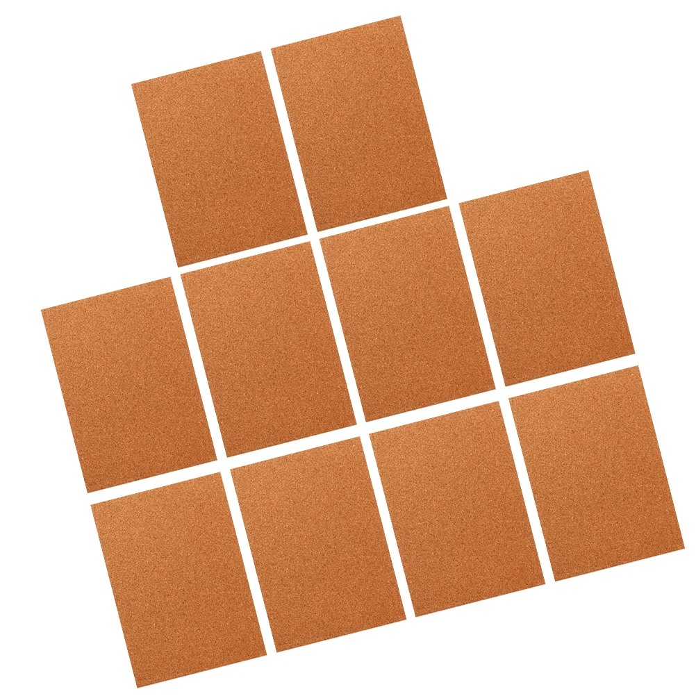 

10 Pcs A4 210x297mm 1mm Thick Cork Paper Soundproof Board for Office Wall Decor Notice Bulletin Photo Classroom Reminder
