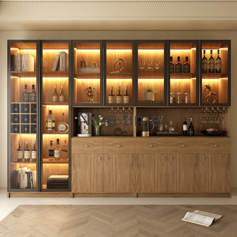 

Buffet Restaurant Wine Cabinets Storage Shelf Traditional Modern Bar Cabinet Living Room Liquor Botellero Vino Hotel Furniture