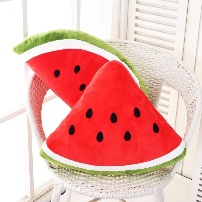 Almohada de fruta rellena de 100cm de gran tamaño, muñeco de simulación de sandía, juguete de peluche para el hogar, sofá cama, decoración del coche, cojín suave, regalo para niños