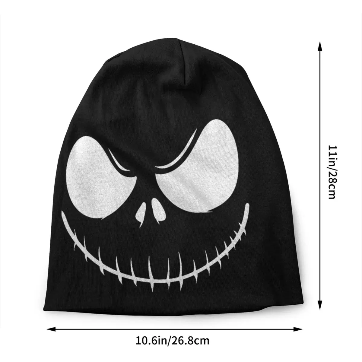 مخصص جاك Skellington Skullies Beanies قبعات للجنسين شتاء دافئ متماسكة قبعة النساء الرجال الكبار المعيشة الهيكل العظمي بونيه القبعات قبعة تزلج