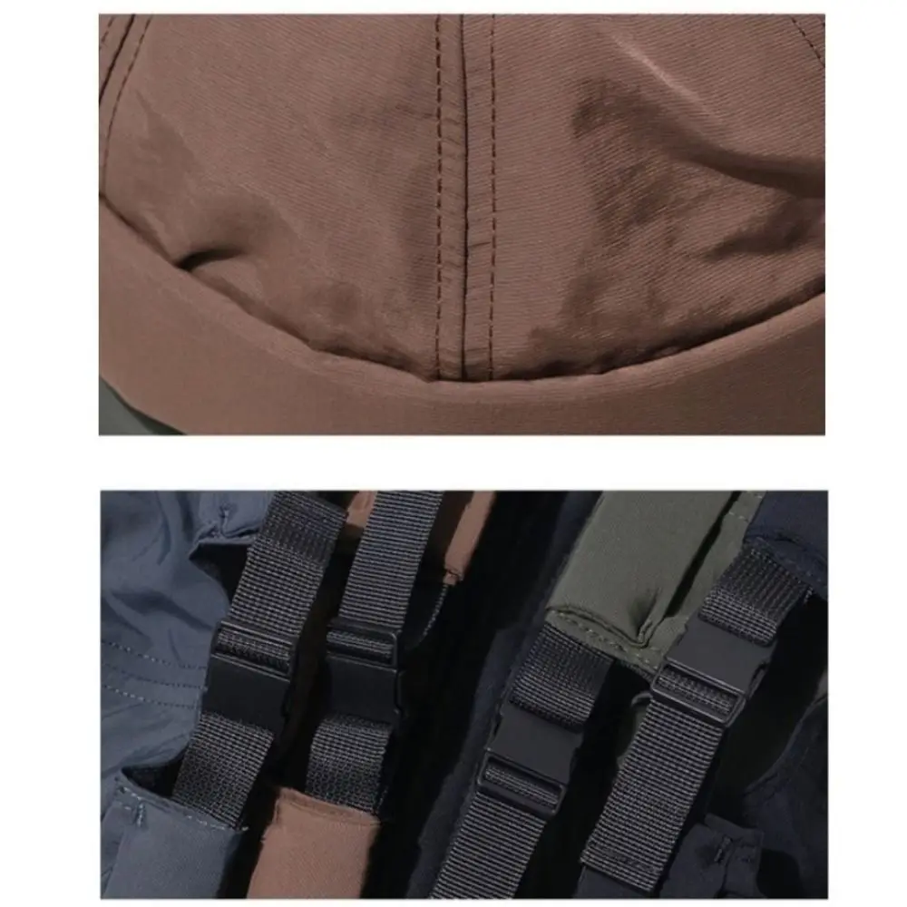 Quality Skullcap Brimless Hat Solid Color Quick Dry Beanie Cap Breathable Adjustable Retro Hat Men