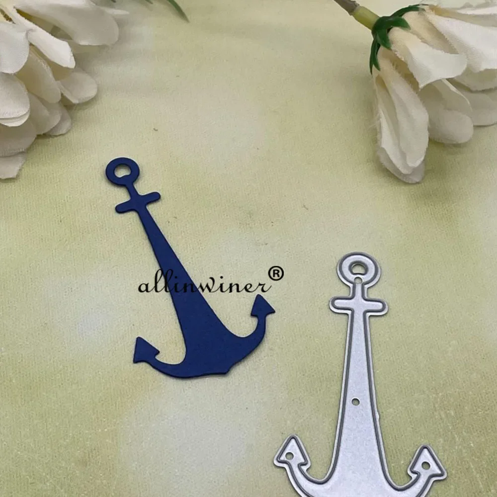Anker-Dekoration DIY Bastelset Metall-Stanzform Scrapbook Geprägte Papierkarten-Album-Bastelvorlage Schablonen-Stanzformen