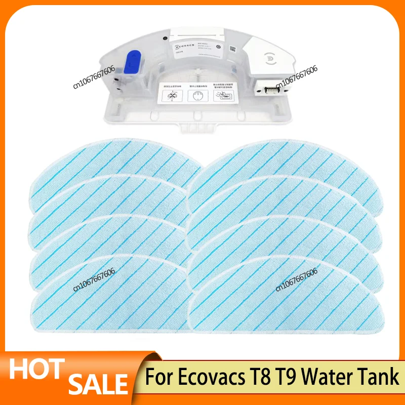 Water Tank and Mop Cloth for Ecovacs Deebot OZMO T8/T8+/T9/T8 MAX/T8 AIVI/T9 Max/T9 Power OZMO PRO Vacuum Cleaner Part