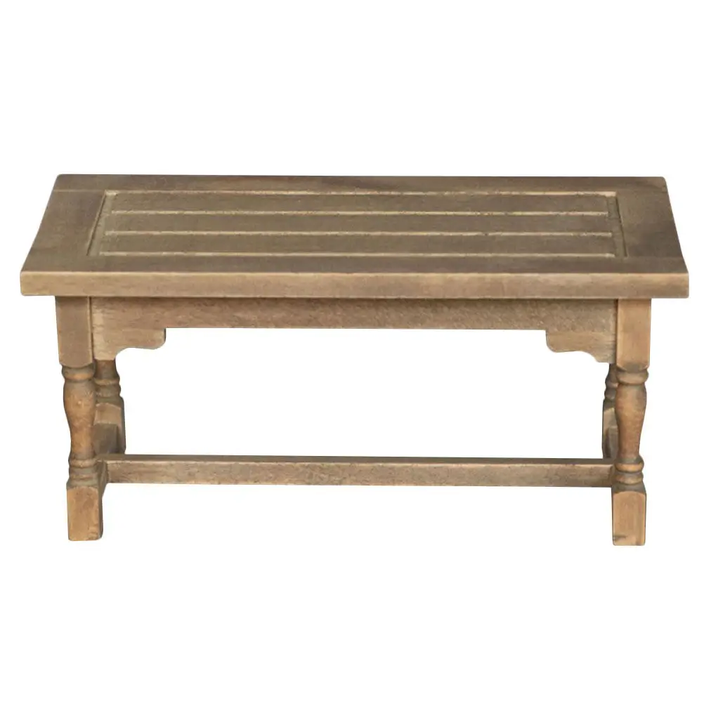 

Miniature Dollhouse Dining Table Wooden Realistic Tea Table Decor for Mini House Furniture Accessories Small Scale Home Interior