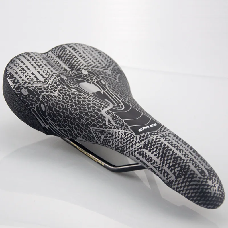 ENLEE Bicycle Saddle Mountain MTB Road Bike Cushion Shock Absorber Saddle Wide Comfortable Surface Big Seat Lightweight