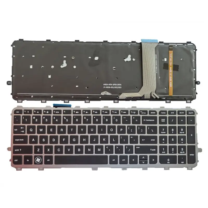 

NEW US keyboard FOR HP Pavilion ENVY 15-J 15T-J 15Z-J 17-J 17T-J M7-J Silver Frame 720244-031