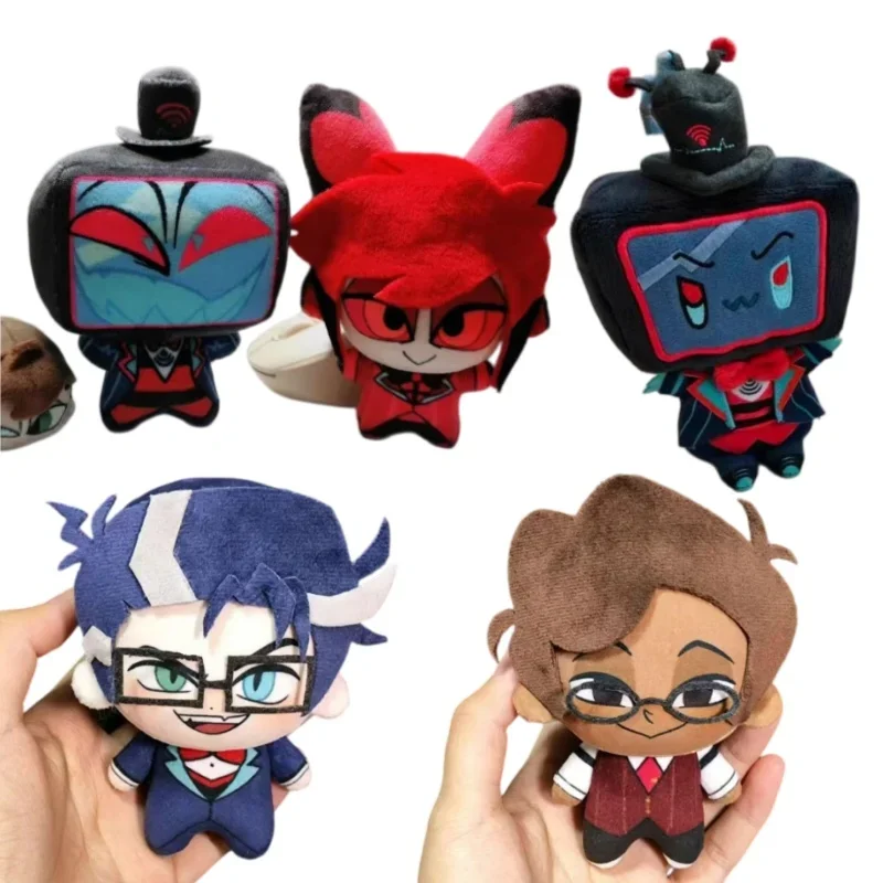 Hazbin Hotel, peluche de 10 cm de Nui, colgante, Vox, Alastor, Lucifer, figura de peluche adorable estilo chibi, artículo de colección para fans del anime, regalo de cumpleaños.