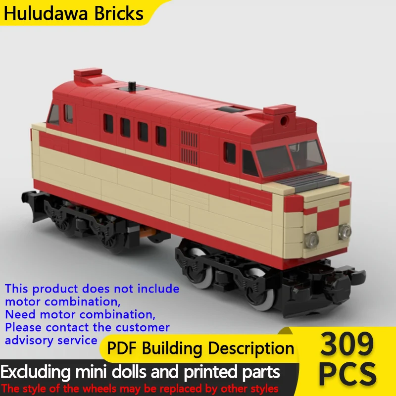 

Конструктор City Car Model MOC: Дизельный локомотив DR12, модульная технология, развивающая игрушка для детей, подарок на праздник, набор для сборки