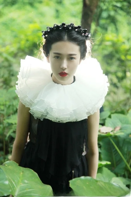 photography-stage-photo-women's-faux-collar-multi-layered-tulle-wide-width-super-fluffy-european-style-artistic-forest-girl